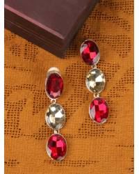 Buy Online Crunchy Fashion Earring Jewelry Time Turner Pink Feather Earrings Jewellery CFE1047