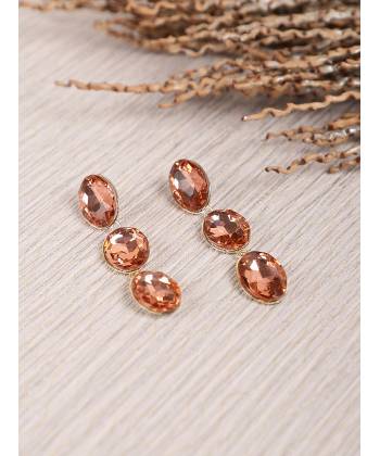 Luxuria Sparkling Golden Sapphire Stone Long Drop-Earrings