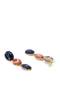 Luxuria Sparkling Blue& Golden Sapphire Stone Long Drop-Earrings