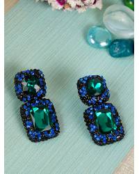 Buy Online Crunchy Fashion Earring Jewelry Red Blsoom Set with Tikka Jewellery CFS0452