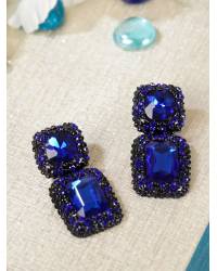 Buy Online Crunchy Fashion Earring Jewelry Crunchy Fashion Jewellery Stylish Fancy Party Wear Crystal Drop Earrings for Women & Girls Jewellery CFE1470