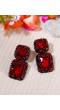 Alloy Red Crystal Dangle Earring