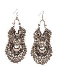 Buy Online Crunchy Fashion Earring Jewelry Oxidised Silver Golden Afghan Earrings Alloy Earring Jewellery CMB0039