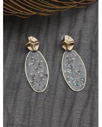 Buy Online Royal Bling Earring Jewelry Traditional Gold White Jhumka Jhumki Earrings RAE0578 Jewellery RAE0578
