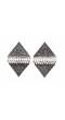 Turkish Style Oxidised German Silver Drop Earrings 