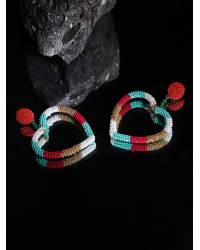 Buy Online Crunchy Fashion Earring Jewelry Beaded Blue Flower Dangle Earring for Women/Girls Handmade Beaded Jewellery CFE1899