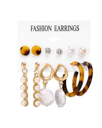 Buy Online Crunchy Fashion Earring Jewelry Handmade Gold Plated White Thread Work Hoop Earrings for Women/Girls Hoops & Baalis CFE1886