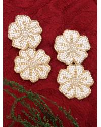 Buy Online Crunchy Fashion Earring Jewelry Santa Hat Christmas Earrings for Women & Girls Handmade Beaded Jewellery CFE2145