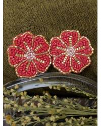 Buy Online Crunchy Fashion Earring Jewelry Boho Handmade Pink& Purple  Beaded Necklace CFN0912 Handmade Beaded Jewellery CFN0912