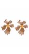 Western Gold Floral Drop Earrings CFE1617