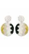 Boho Beaded Round  Shape Handcrafted Drop Earrings CFE1626