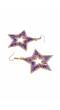 Weatern Gold Plated Star Multi color Earring CFE1641