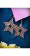 Weatern Gold Plated Star Multi color Earring CFE1641