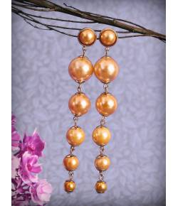 Western Golden Pearl Dangler Earring CFE1647