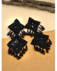 Buy Online Royal Bling Earring Jewelry Boho  Multicolor Hand Beaded Triangle Design Handcrafted  Earrings CFE1679 Jewellery CFE1679