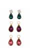 Luxuria Sparkling Multicolor Sapphire Stone Long Drop-Earrings CFE1704