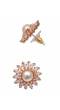 Floral Gold Tone Design Tops Studs Earring CFE1720 