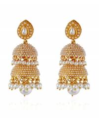 Buy Online Crunchy Fashion Earring Jewelry Peachy Dual Stud Earing Jewellery CFE0487