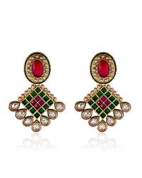Buy Online Crunchy Fashion Earring Jewelry Peachy Dual Stud Earing Jewellery CFE0487