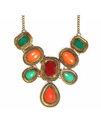 Buy Online Crunchy Fashion Earring Jewelry Coral Mania Necklace Set Jewellery CFS0010