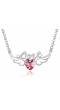 Angel Wings Valentine Heart Necklace