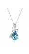 Austrain Crystal WaterDroplet Pendant Necklace