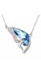 Austrain Crystal Blue Butterfly Necklace