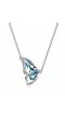 Austrain Crystal Blue Butterfly Necklace