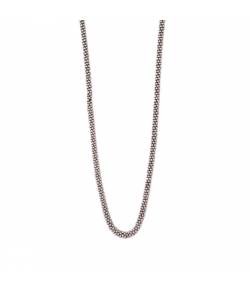 Silver Beads Long Necklace