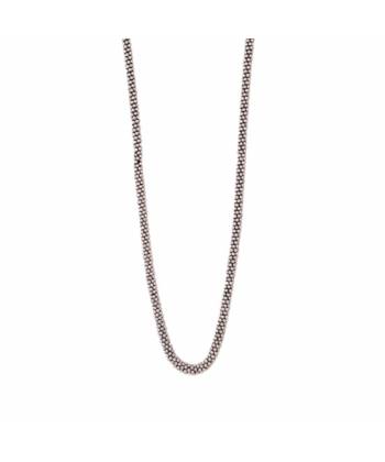 Silver Beads Long Necklace
