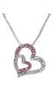Pretty Pink Heart Pendant Necklace