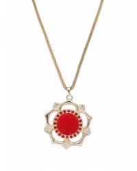 Buy Online Royal Bling Earring Jewelry Gold Plated Peach Color Drop & Dangle Earrings  Jewellery RAE0508