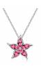 Pink Shinning Star Pendant Necklace