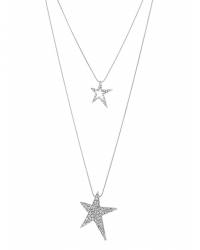 Buy Online Crunchy Fashion Earring Jewelry Twinkling Star Aqua Crystal Pendant Jewellery CFN0778