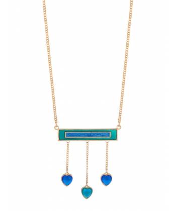Glowing Blue Loves Shine Necklace