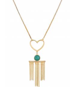Pity Love Falling Fringes Teal Pendant