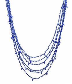 Bluish dash Layered Necklace