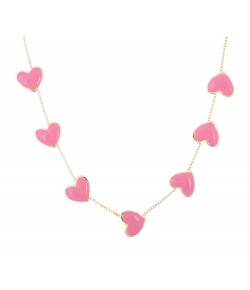 Rose Pink Cherishing Love Crush Glowing Necklace