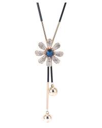 Buy Online Crunchy Fashion Earring Jewelry Luxuria Blue Crystal Alloy Stud Earring Jewellery CFE1266
