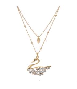 Swan Multi Layer Necklace