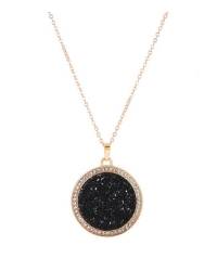 Buy Online Crunchy Fashion Earring Jewelry Red Druzy Pendant Necklace Jewellery CFN0661