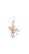 Rose Gold Long Horse Design Necklace CFN0670