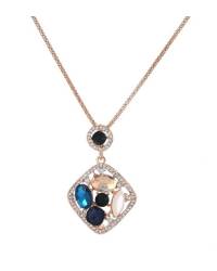 Buy Online Crunchy Fashion Earring Jewelry SwaDev Silver Toned Heart Design Turquoise Stone American Diamond/AD Jewellery Set SDJS0050 Jewellery Sets SDJS0050
