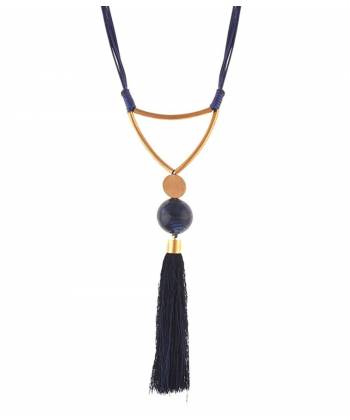 Black Tasseled Necklace 