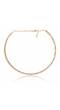 Gold-Toned Single Line Choker Necklace