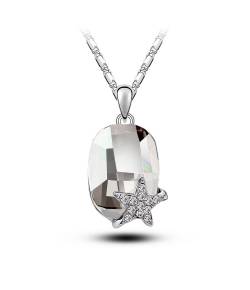 Twinkling Star White Crystal Pendant