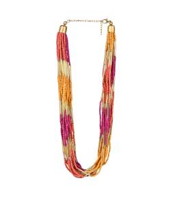 Boho Multi-colored Beads Handcrafted Multi-layer Necklace