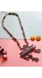 Brown Bohemian Necklace Set