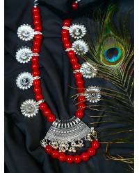 Buy Online Crunchy Fashion Earring Jewelry Thread RedTassel Long Earrings Jewellery CFE1150