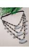 Oxidised German Silver Multi Layer Stand Necklace 